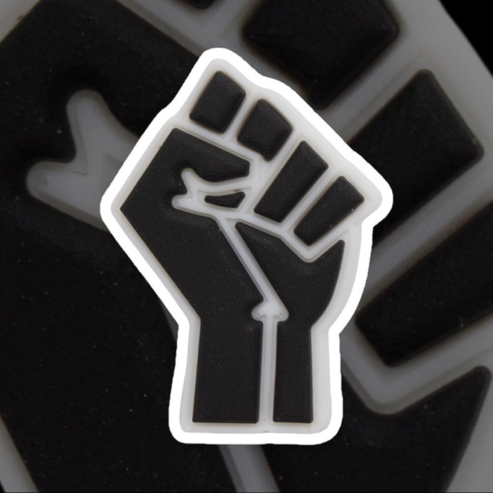Black Lives Matter Fist Croc Jibbitz